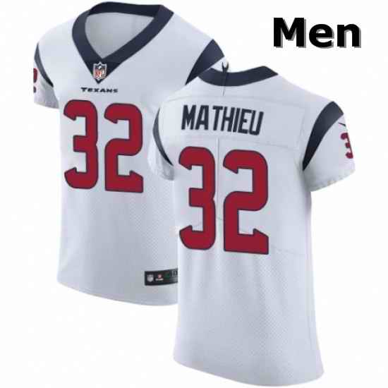 Men Nike Houston Texans 32 Tyrann Mathieu White Vapor Untouchable Elite Player NFL Jersey